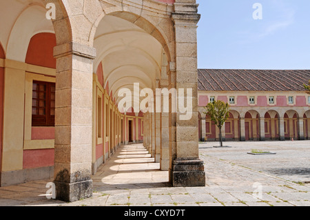 Arkaden, Royal Palace Riofrío, Navas de Riofrio, Provinz Segovia, Castilla y León, Kastilien und León, Spanien, Europa Stockfoto