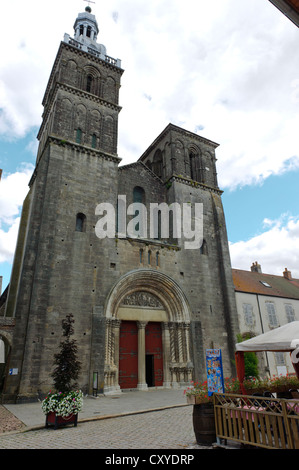 St Andoche Basilika, Saulieu Stockfoto