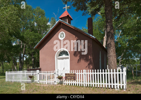 New Mexico, Siedlung, heilige Kind-Kapelle in der Nähe von Philmont Scout Ranch Stockfoto