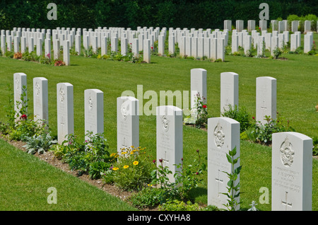 Durnbach War Cemetery, die letzte Ruhestätte für 2960 Soldaten, die in WW2, Duernbach, Gmund gestorben bin Tegernsee, Bayern Stockfoto