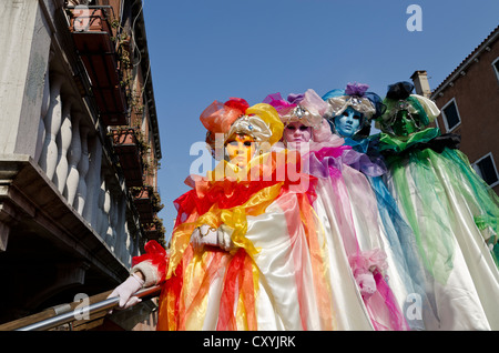 Venezianische Masken, Karneval, Karneval in Venedig, Veneto, Italien, Europa Stockfoto