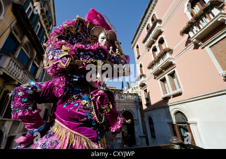 Venezianische Maske, Karneval, Karneval in Venedig, Veneto, Italien, Europa Stockfoto
