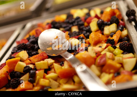 Bio Deli Feinkost-Theke und Salatbar Stockfoto