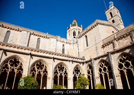 Santes Creus Kloster, Teil der Zisterzienser-Route in Tarragona, Katalonien, Spanien, Europa Stockfoto