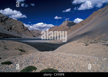 Pare Tal oder Paru Chhu Tal in der Nähe von Dutung, Kibber-Karzok-Trail, Himachal Pradesh, indischen Himalaya, Nordindien, Indien, Asien Stockfoto