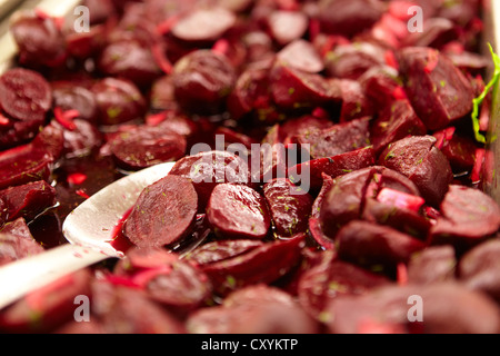 Bio Deli Feinkost-Theke und Salatbar Stockfoto