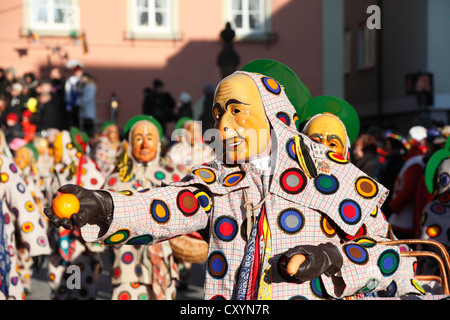 Oberdorfer Schantle, historische Narrensprung-Festival in Oberndorf am Neckar, Oberndorfer Fasnet, alemannischen Karneval Stockfoto