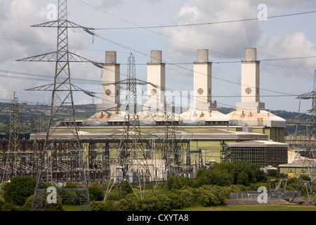 Gasbefeuerte Kraftwerk am Connahs Quay Queensferry Stockfoto