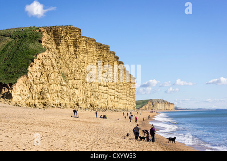 Jurassic Coast Strand von West Bay, Bridport, Dorset, England, UK Stockfoto