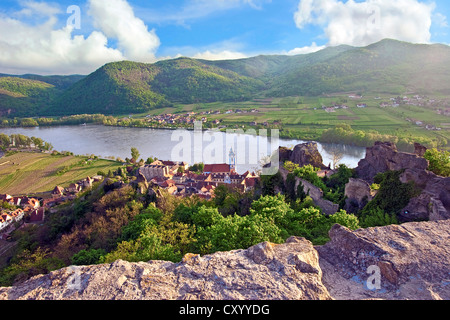 Dürnstein, Österreich, Wachau Valley, Donau Stockfoto