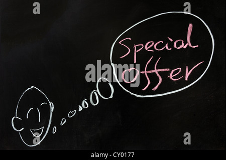 Kreide-Zeichnung - Sonderangebot Stockfoto