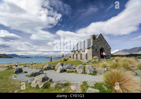 Kirche des guten Hirten, Lake Tekapo, Canterbury Region, Südinsel, Neuseeland Stockfoto