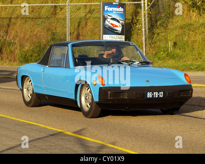 1975 Licht blaue Porsche 914 Stockfoto