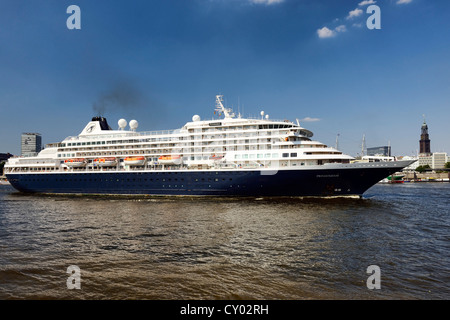 Kreuzfahrtschiffes Prinsendam im Hafen, Hamburg Stockfoto