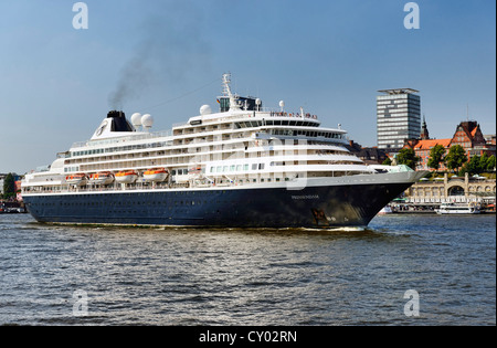 Kreuzfahrtschiffes Prinsendam im Hafen, Hamburg Stockfoto