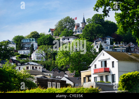 Suellberg, Bezirk Treppenviertel in Blankenese, Hamburg Stockfoto