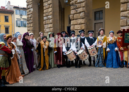 Mittelalterliche Parade der Cavalcata dei Magi, Florenz (Firenze), Toskana, Italien, Europa Stockfoto