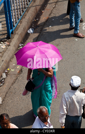 Typische Straßenleben in Kolkata, Indien Stockfoto