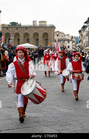 Mittelalterliche Parade der Cavalcata dei Magi, Florenz (Firenze), Toskana, Italien, Europa Stockfoto