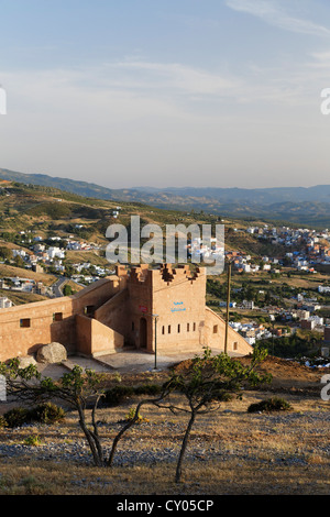 Stadtmauer von Chefchaouen oder Chaouen, Tanger-Tetouan, Marokko, Nordafrika, Maghreb, Afrika Stockfoto