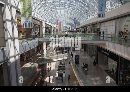 Eurovea Einkaufszentrum, Bratislava, Slowakische Republik, Europa Stockfoto