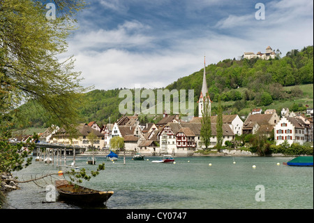 Stein am Rhein, Bodensee, Schweiz, Europa Stockfoto