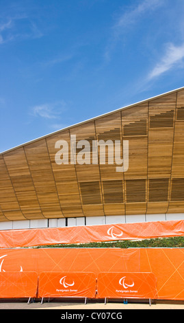 Velodrom von Hopkins Architects in London 2012 Olympiapark Paralympischen Stratford England Europa Stockfoto