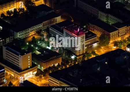 Luftaufnahme, Königsallee Straße, Innenstadt, Filiale der Sparkasse, Sparkasse Duisburg, Extraschicht 2012 Stockfoto