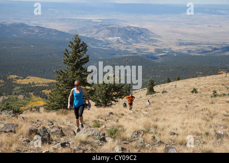 Mt Taylor 50K, ersten konstituierenden Ultramarathon 29. September 2012 - Mt Taylor, San Mateo Mountains in New Mexico Stockfoto