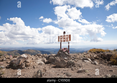 Mt Taylor 50K, ersten konstituierenden Ultramarathon 29. September 2012 - Mt Taylor, San Mateo Mountains in New Mexico Stockfoto