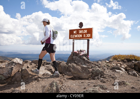 Mt Taylor 50K, ersten konstituierenden Ultramarathon 29. September 2012 - Mt Taylor, San Mateo Mountains in New Mexico Stockfoto