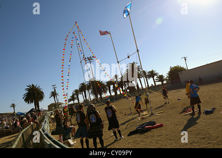 am Meer Highland games Ventura Kalifornien usa Stockfoto