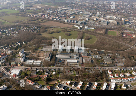 Luftaufnahme, Campus Süd, Universität Dortmund, Ruhrgebiet, Nordrhein-Westfalen Stockfoto