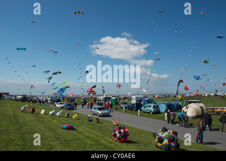 Internationalen Kite- und Wind Games Festival 2012, Norddeich Mole, Ostfriesland, Niedersachsen Stockfoto