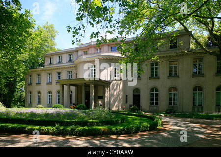 Vorderansicht, Villa, Haus der Wannsee-Konferenz, Berlin-Wannsee, Berlin Stockfoto