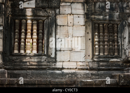 Alte Mauer des buddhistischen Tempels Stockfoto