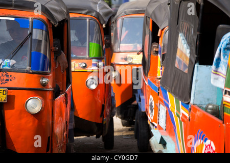 Tuk Tuk Taxi in Jakarta, Indonesien Stockfoto