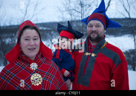 Sami Leute im Norden von Finnland Stockfoto