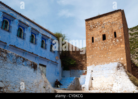 Chefchaouen (Chaouen), Tangeri-Tetouan Region, Rif-Gebirge, Marokko, Nordafrika, Afrika Stockfoto