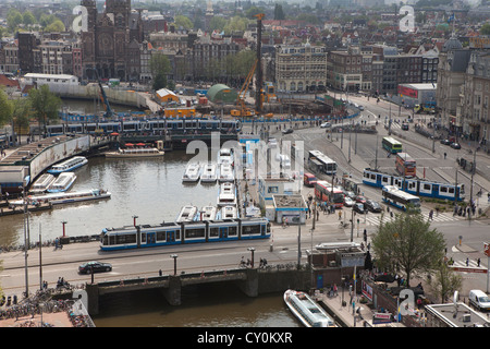 Die Innenstadt von Amsterdam, Niederlande Stockfoto