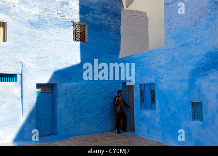 Chefchaouen (Chaouen), Tangeri-Tetouan Region, Rif-Gebirge, Marokko, Nordafrika, Afrika Stockfoto