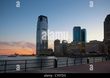 Goldman Sachs Turm in Exchange Place Jersey City, New Jersey, Vereinigte Staaten Stockfoto