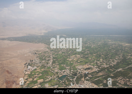 Luftaufnahme zwischen Kabul und Kunduz. Stockfoto