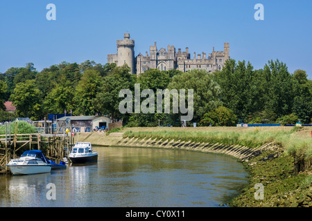 Fluss Arun, Arundel, West Sussex, England Stockfoto