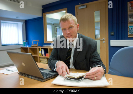 Swansea University Professor Chris Williams, der The Richard Burton Diaries Buch herausgab, die im Oktober 2012 ins Leben gerufen wurde. Stockfoto