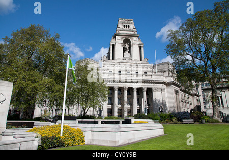 England. London. Port of London Authority Gebäude. Trinity Square Gardens. Stockfoto