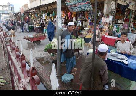 Basar in Innenstadt Kunduz, Afghanistan Stockfoto