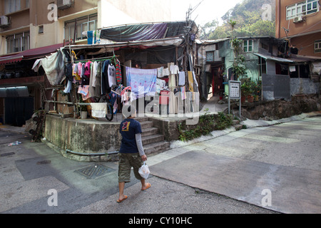 Armut in Hong Kong Stockfoto