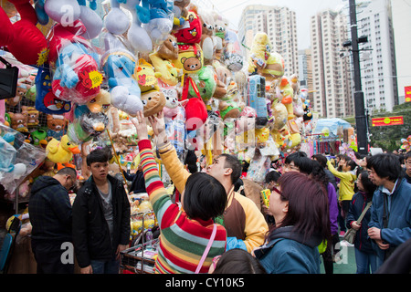 Neujahr-Einkaufen in Hong Kong Stockfoto