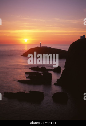 South Stack Leuchtturm in der Nähe von Holyhead heilige Insel Anglesey North Wales UK Stockfoto